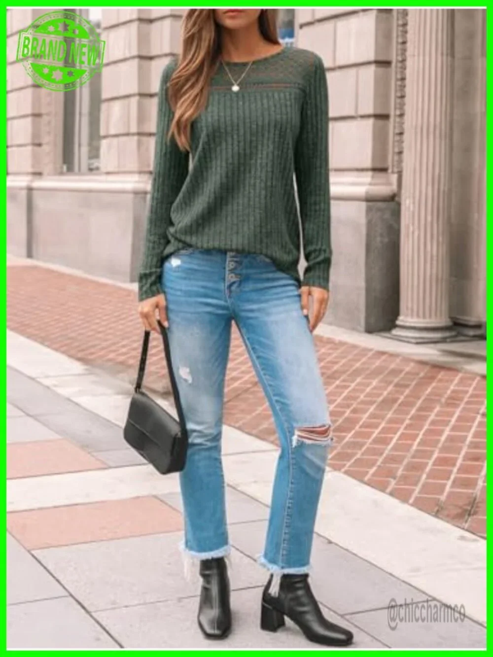 Lace Long Sleeve Sweater Tunic Blouse Lightweight Knit Pullover Fall Top